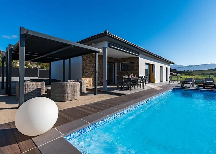 Villa Afa, Proche D Ajaccio, Magnifique 4 Pers Avec Piscine Privee Et Vue Montagne Afa